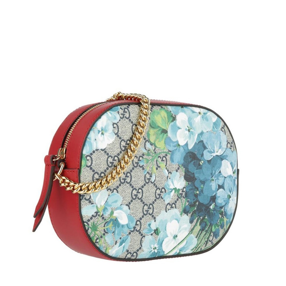 Gucci Beige/Red Canvas/Leather Blooms 409535 Blue - Picture 3 of 7